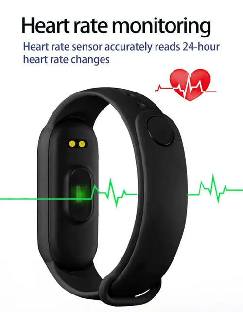 Load image into Gallery viewer, M6 Smart Bracelet Multi-Function Heart Rate Blood Pressure Monitor Step Music Sleep Monitoring M6 Smart Band Fitness Sport Watch
