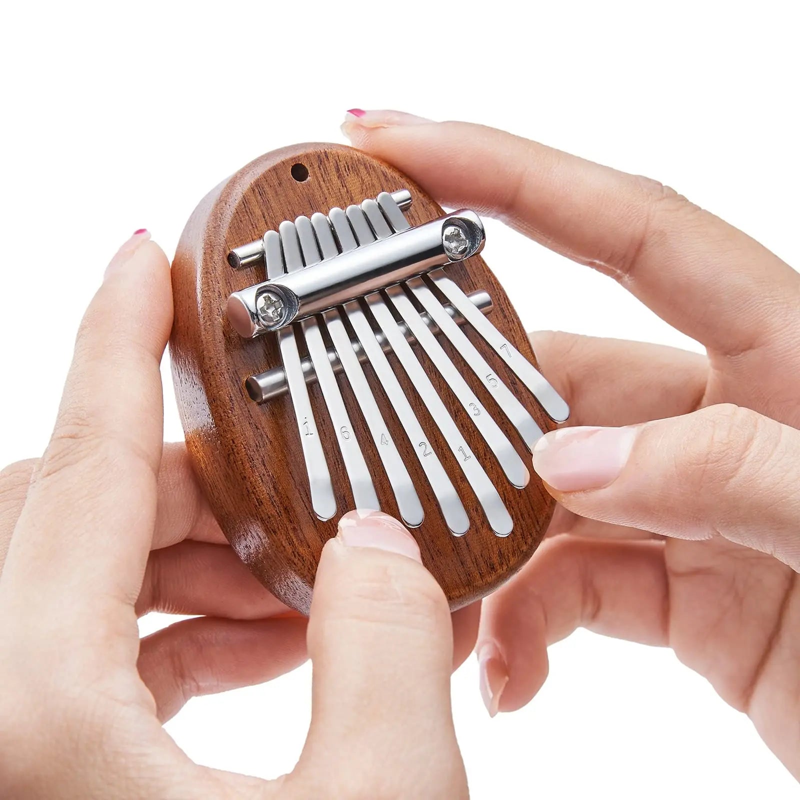 Mini Kalimba 8-Key Thumb Piano - Portable Water Drop Design, Ideal Gift Set for Children