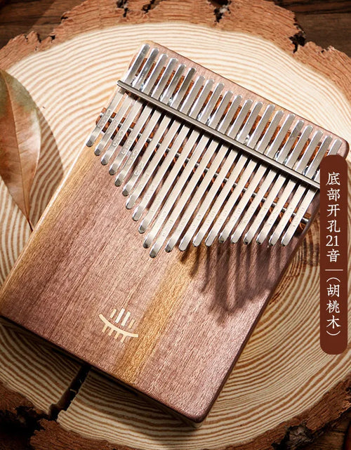 Load image into Gallery viewer, Solid Wood Kalimba with Scale Stickers and Manual
