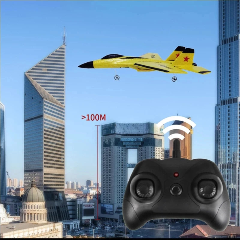 SU35 FX620 FX820 Remote Control Glider - 2.4G LED Light Model - Durable Foam Design for Outdoor Enjoyment - Perfect Gift for Ages 14 and Up
SU35 FX620 yellow remote control airplane
