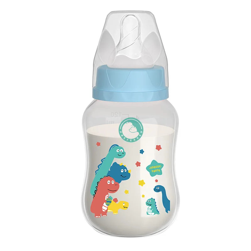 150 ML BPA Free Wide Mouth Baby Bottle with Adjustable Flow - Ideal Newborn Feeding Solution