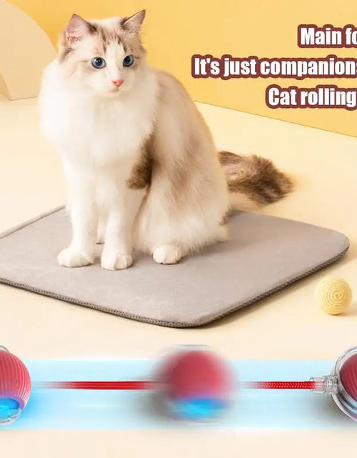 Load image into Gallery viewer, Cat Interactive Ball Toys Cat Ball Toy Automatic Rolling Fake Tail Ball Smart Pet Toy Pet Interactive Toys for Indoor Playing
