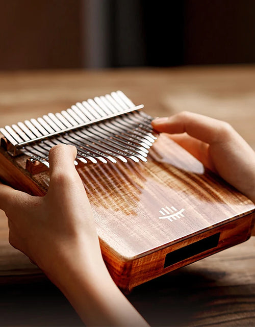 Load image into Gallery viewer, 17-Key and 21-Key Kalimba Thumb Piano - Premium Wooden Finger Piano for Beginners, Portable Music Instrument
Hluru 17-Key Kalimba Thumb Piano with Accessories
