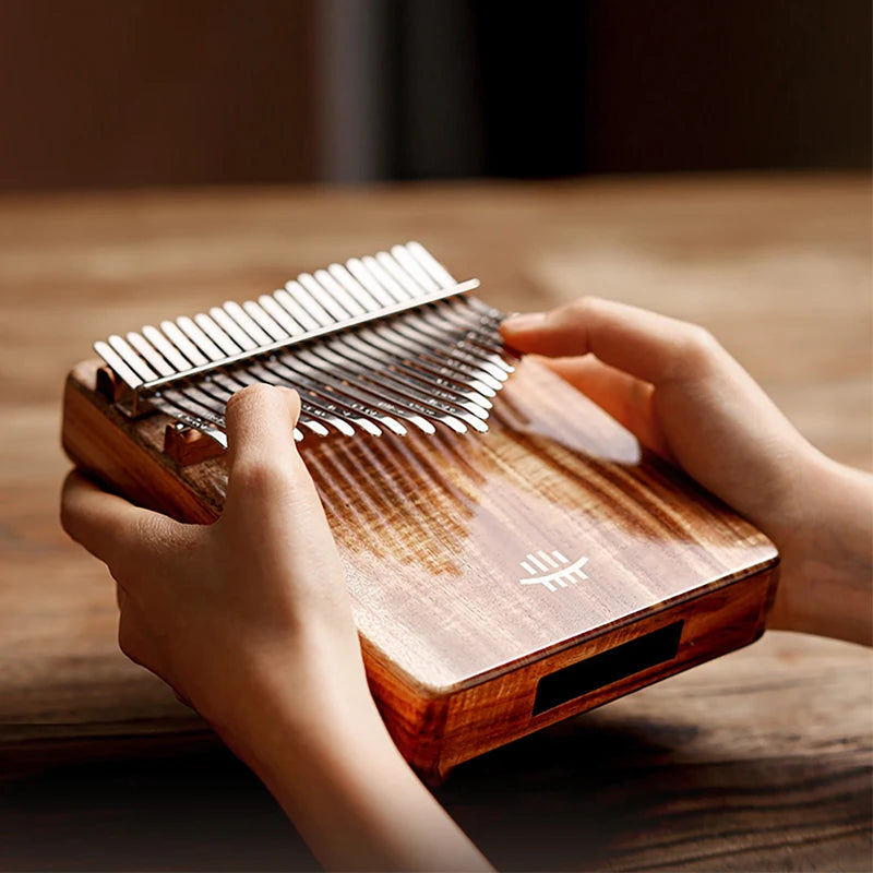 17-Key and 21-Key Kalimba Thumb Piano - Premium Wooden Finger Piano for Beginners, Portable Music Instrument
Hluru 17-Key Kalimba Thumb Piano with Accessories