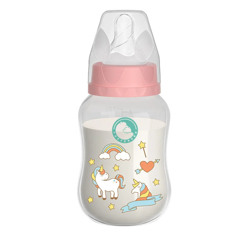 150 ML BPA Free Wide Mouth Baby Bottle with Adjustable Flow - Ideal Newborn Feeding Solution