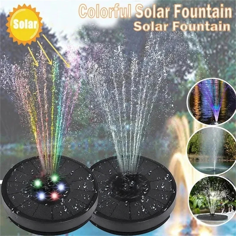 Eco-Friendly Solar Fountain Pump Kit - Colorful Bird Bath Fountain for Outdoor Gardens and Pools

Solar-powered bird bath fountain in garden
