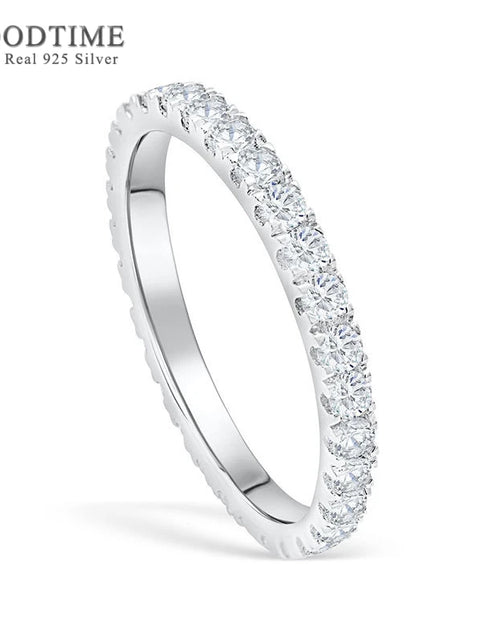 Load image into Gallery viewer, Timeless Wedding Ring with Zircon Stones

