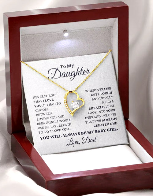 Load image into Gallery viewer, To My Daughter Gift from Dad New Love You Heart Pendant Necklace Fashion Jewelry Women Girl Birthday Necklaces 2024 Dropshipping
To My Daughter Heart Necklace

