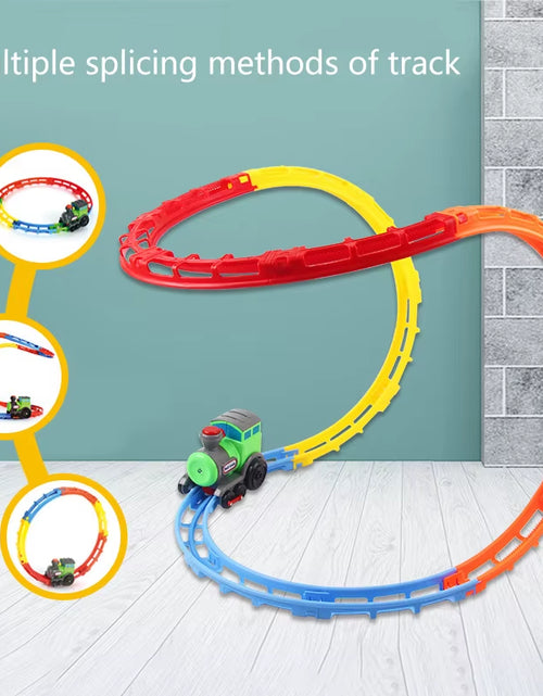 Load image into Gallery viewer, Innovative DIY Splicing Track Train Set with Flashing Lights and Music for Creative Play
Train Set with Flashing Lights

