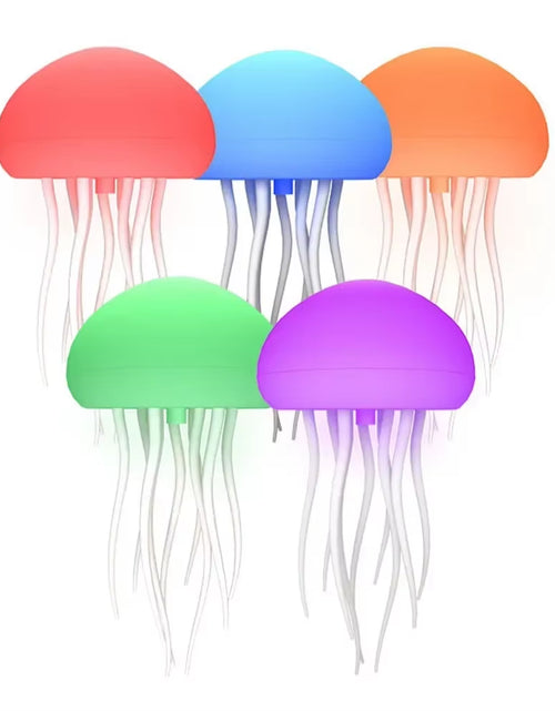 Load image into Gallery viewer, Whimsical jellyfish lamp dancing with sound

