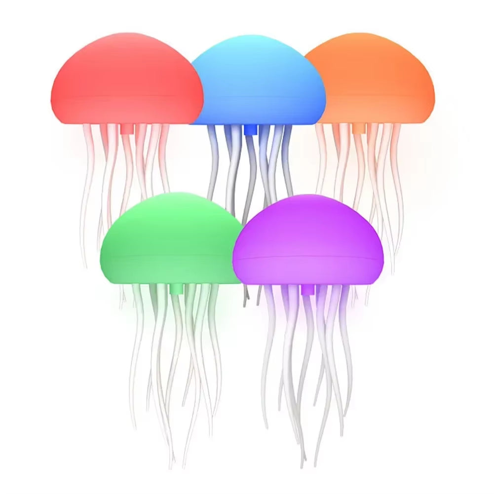 Whimsical jellyfish lamp dancing with sound
