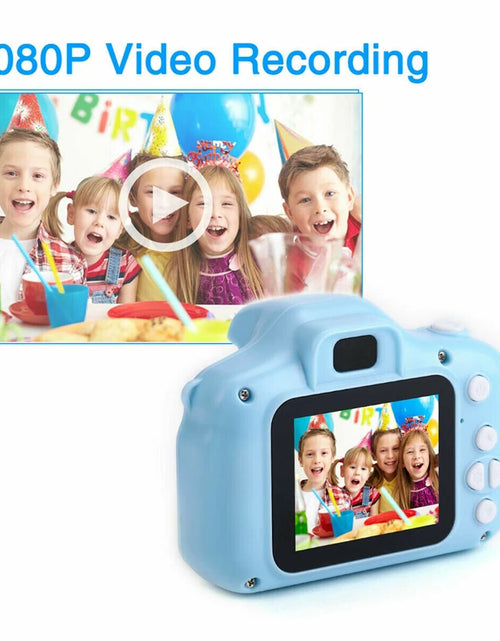 Load image into Gallery viewer, Educational Miniature Camera for Children with 2.0 Inch HD Screen, Photo and Video Capabilities, Rechargeable Battery - Perfect Birthday Gift for Toddlers
