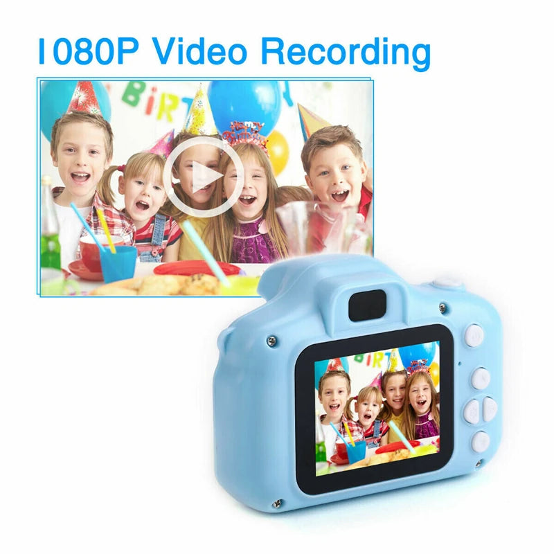 Educational Miniature Camera for Children with 2.0 Inch HD Screen, Photo and Video Capabilities, Rechargeable Battery - Perfect Birthday Gift for Toddlers