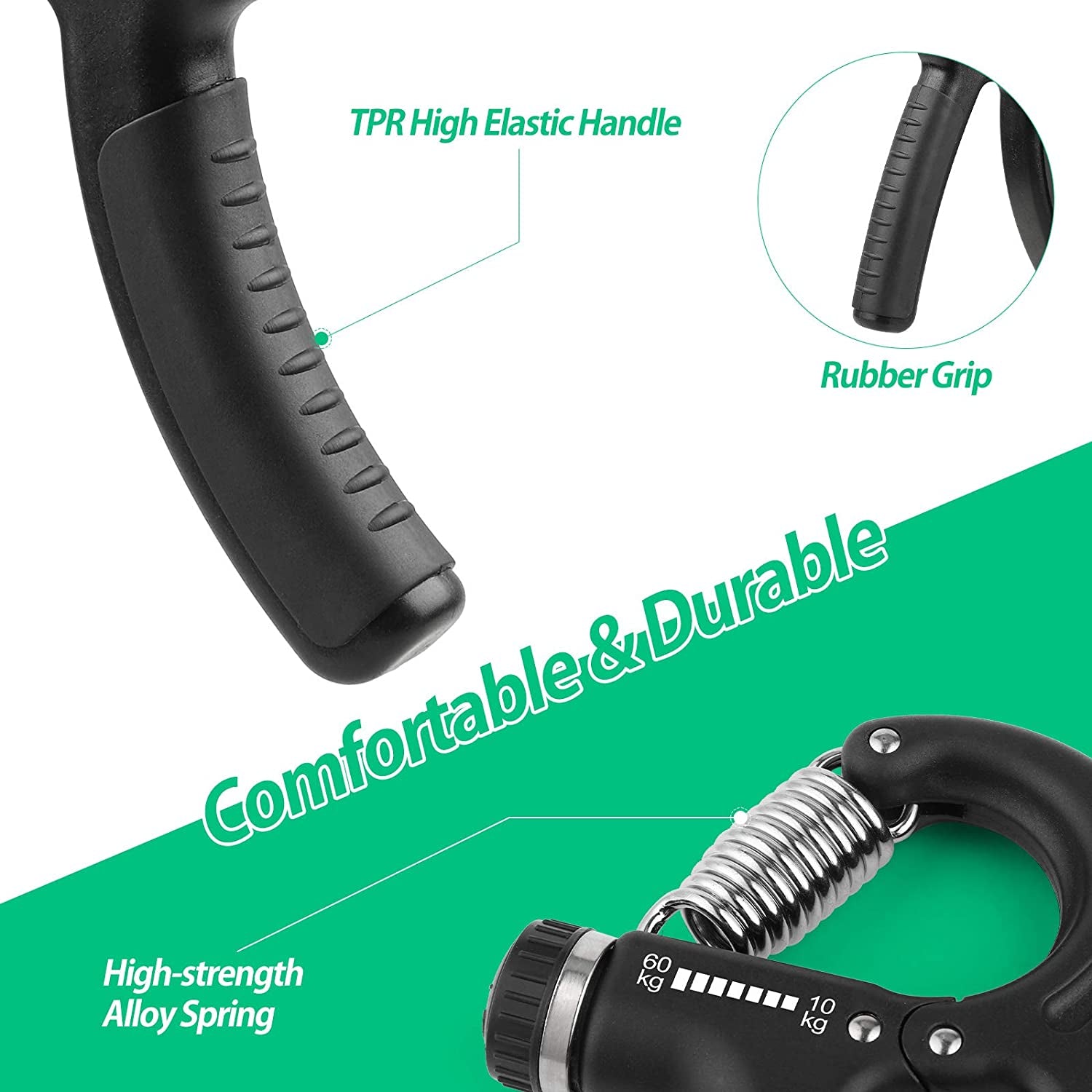 Durable Hand Grip Trainer with Non-Slip Handle