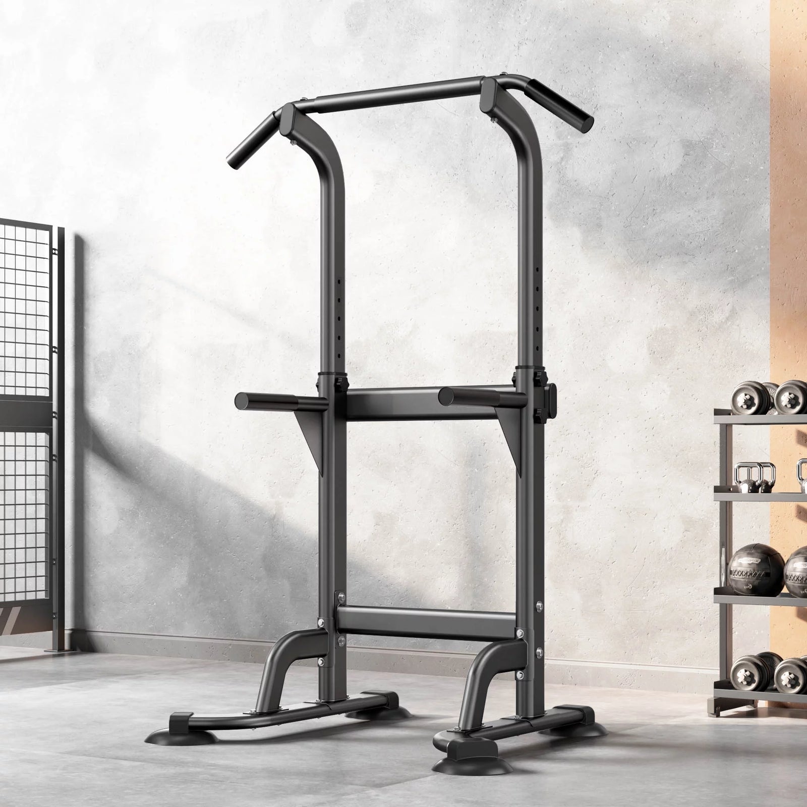 Strength Training Power Tower with Push-Ups, Dips, and More