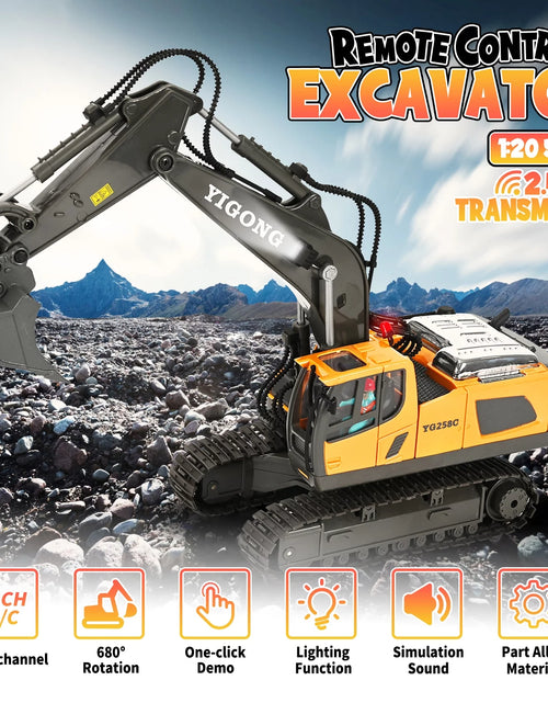 Load image into Gallery viewer, Rechargeable Construction Vehicle Toy for Kids Aged 3-12
