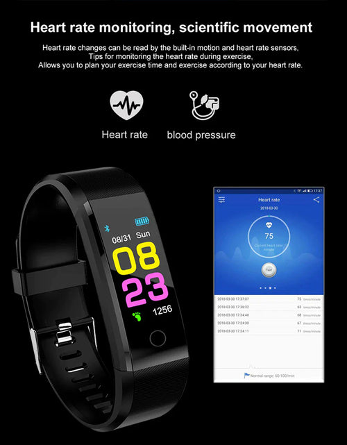 Load image into Gallery viewer, Advanced Fitness Smartwatch with Comprehensive Health Monitoring: Activity Tracking, Heart Rate, Oxygen Level, and Blood Pressure Measurement for Men and Women
