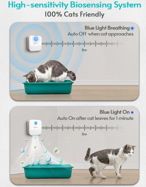 Load image into Gallery viewer, Downypaws 4000mAh Smart Cat Odor Purifier - Advanced Deodorizer for Cat Litter Boxes and Pet Toilets
