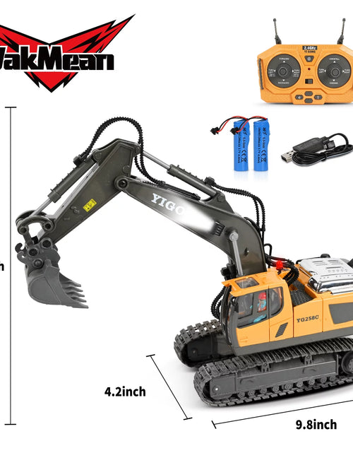 Load image into Gallery viewer, Excavator Toy with Rotating Cab and Joystick Control
