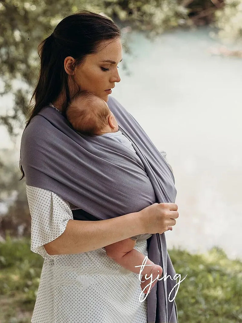 Premium Stretchy Cotton Baby Wrap Carrier: Comfort and Versatility for Newborns to Toddlers (0-36 Months) - Perfect for Travel and Everyday Use