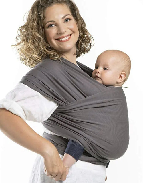 Load image into Gallery viewer, Premium Stretchy Cotton Baby Wrap Carrier: Comfort and Versatility for Newborns to Toddlers (0-36 Months) - Perfect for Travel and Everyday Use
