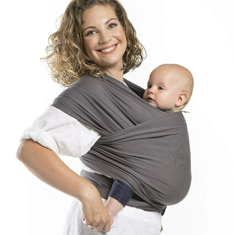 Premium Stretchy Cotton Baby Wrap Carrier: Comfort and Versatility for Newborns to Toddlers (0-36 Months) - Perfect for Travel and Everyday Use