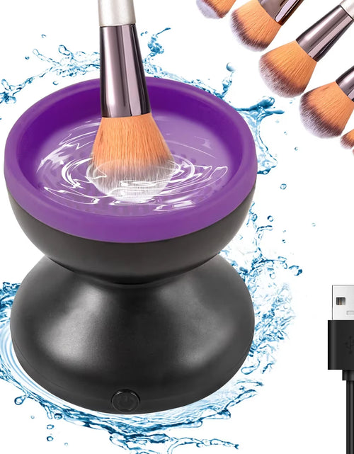 Load image into Gallery viewer, Professional Portable USB Makeup Brush Cleaner - Electric Silicone Device for Efficient Brush Cleaning and Drying
