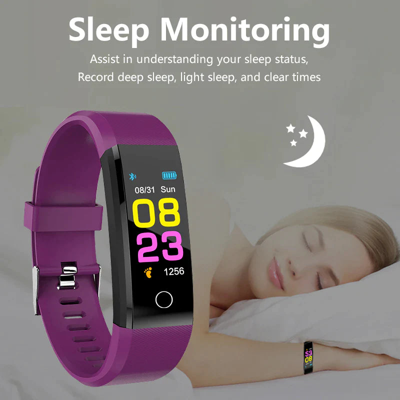 Advanced Fitness Smartwatch with Comprehensive Health Monitoring: Activity Tracking, Heart Rate, Oxygen Level, and Blood Pressure Measurement for Men and Women