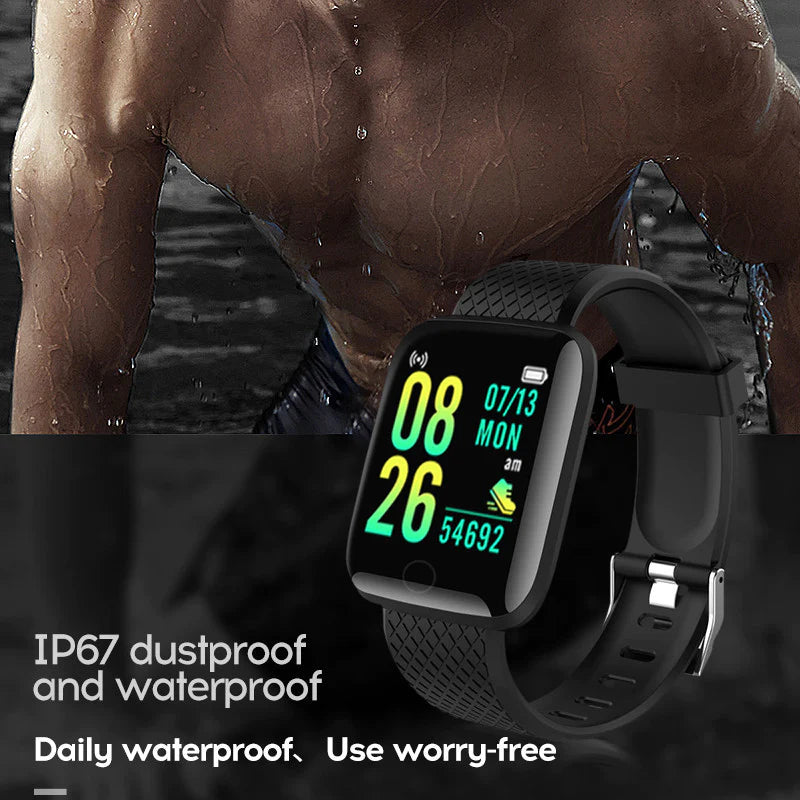 Digital Smart Sport Watch for Men and Women - Bluetooth Fitness Tracker with Heart Rate Monitor, Sleep Analysis, and Message Notifications