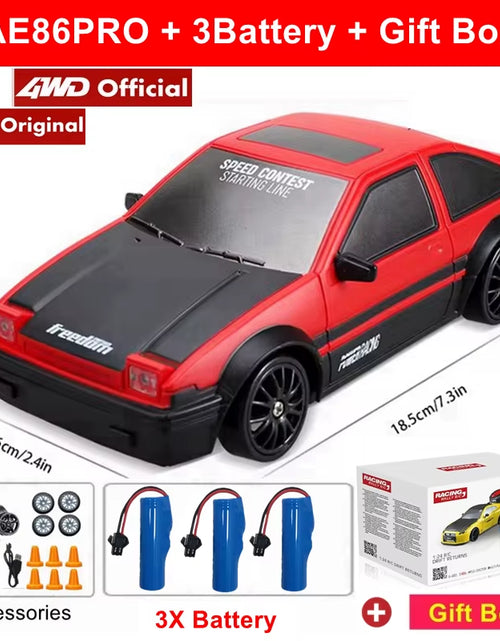 Load image into Gallery viewer, GTRPRO AE86PRO 4X4 RC Drift Car - Remote Control Racing Truck for Kids and Adults
