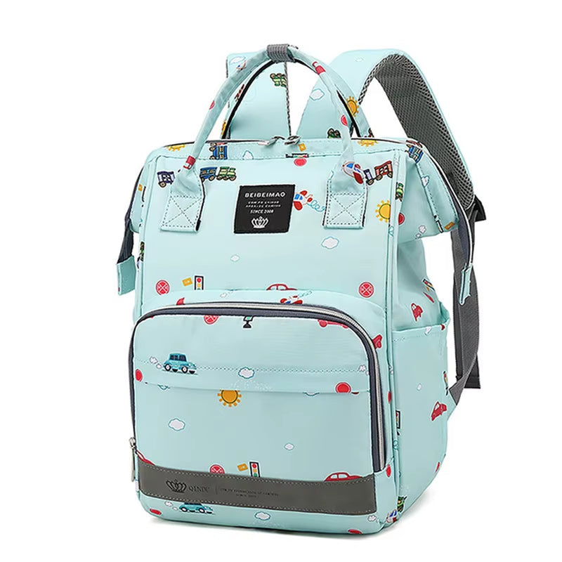 Large Capacity Waterproof Diaper Bag Backpack for Maternity and Travel - Ideal for Strollers and Outdoor Use