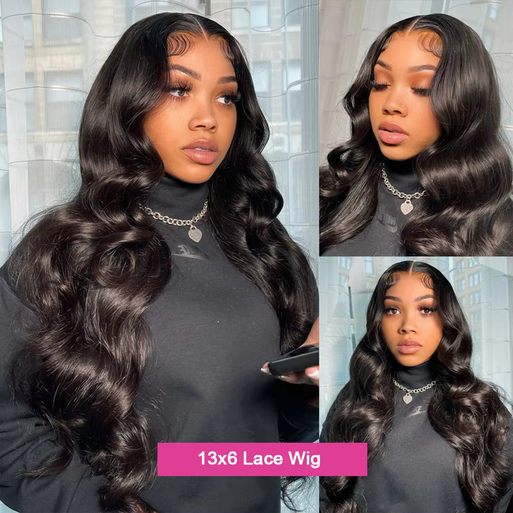 200% Density HD Transparent Lace Body Wave 13X4 13X6 Frontal Lace Human Hair Wig 360 Lace Frontal Wig Pre Plucked 5X5 Lace Wig
Pre-plucked 13x4 lace frontal wig