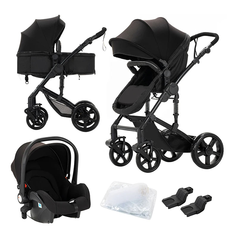 Premium Lightweight 3-in-1 Baby Stroller with Isofix - Comfort and Safety for Newborns