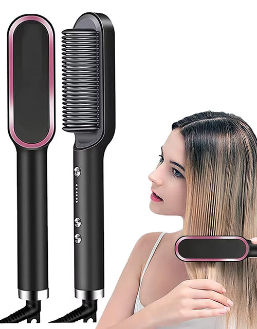 Load image into Gallery viewer, Professional Multifunctional Ionic Hair Straightener and Curler Brush with Fast Heating Technology
