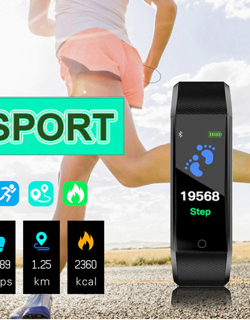 Load image into Gallery viewer, Advanced Fitness Smartwatch with Comprehensive Health Monitoring: Activity Tracking, Heart Rate, Oxygen Level, and Blood Pressure Measurement for Men and Women
