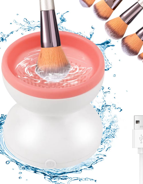 Load image into Gallery viewer, Professional Portable USB Makeup Brush Cleaner - Electric Silicone Device for Efficient Brush Cleaning and Drying
