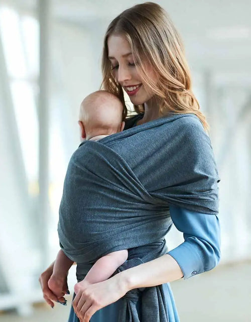 Load image into Gallery viewer, Premium Stretchy Cotton Baby Wrap Carrier: Comfort and Versatility for Newborns to Toddlers (0-36 Months) - Perfect for Travel and Everyday Use
