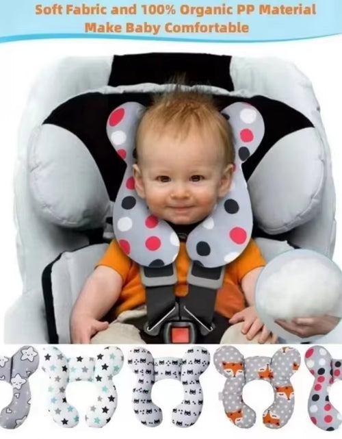 Load image into Gallery viewer, Upgraded Travel Pillow for Infants Aged 1-6, Designed for Head and Neck Support in Car Seats and Strollers
