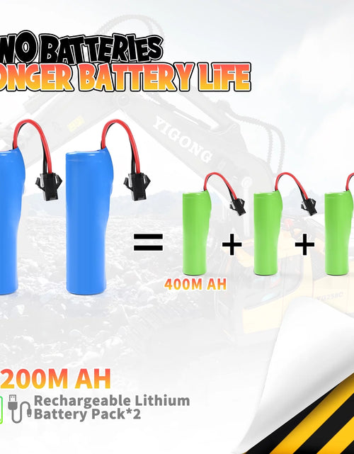 Load image into Gallery viewer, RC Excavator with 1200mAh Battery for Extended Playtime
