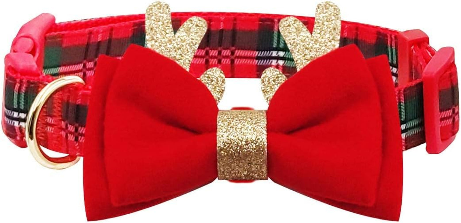 Stylish Bowtie Valentine's Day Dog Collar for Pet Celebrations