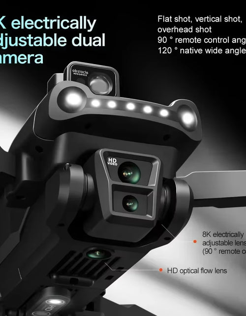 Load image into Gallery viewer, V198GPS Professional 8K Brushless Quadcopter with Laser Obstacle Avoidance and Compact Foldable Design
