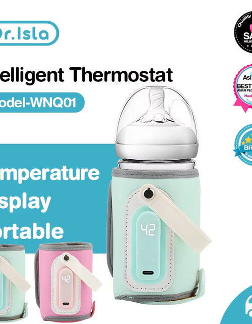 Load image into Gallery viewer, Portable Baby Bottle Warmer Feeding Bottle Heat Keeper Travel Warmer Cover USB Heater Outdoor Bottle Warmer
