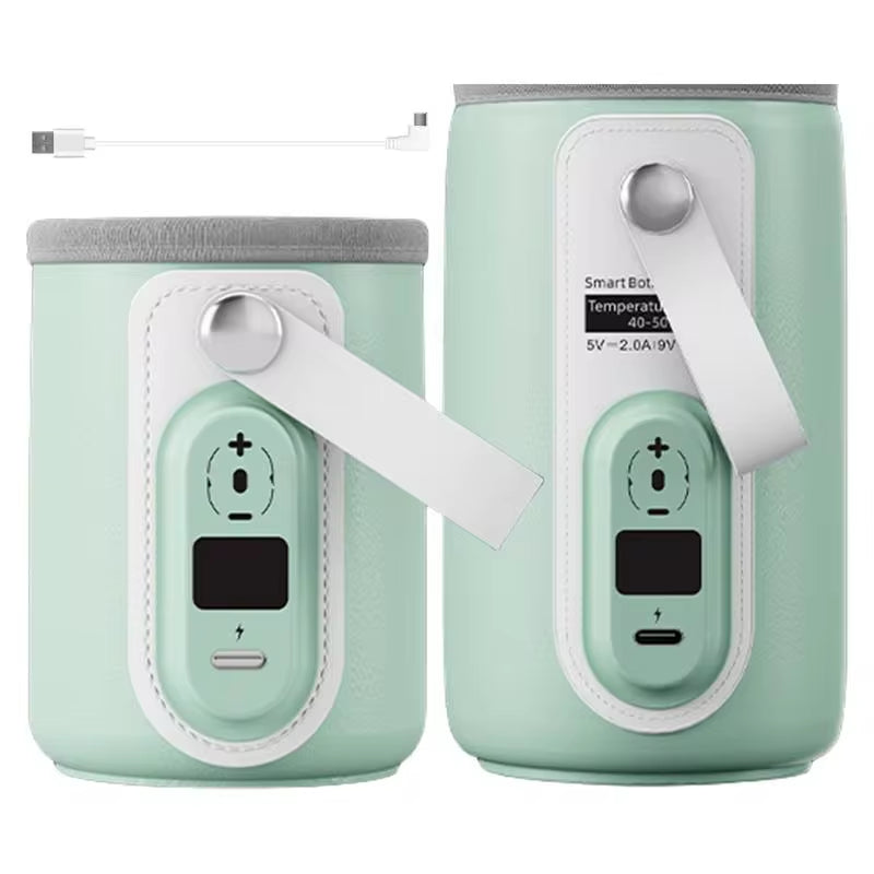 Baby Bottle Warmer with Insulated Bag - USB Rechargeable Milk and Water Heater for Infants - Ideal for Outdoor Travel Accessories