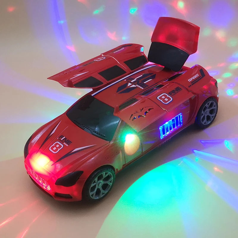 Electric Dancing Deformation Police Car Toy - A Perfect Gift for Kids Aged 18 and Up