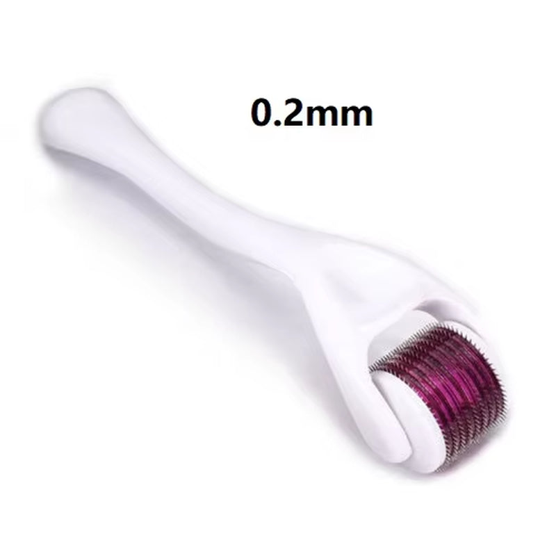 Professional Derma Roller for Enhanced Facial and Body Hair Growth - 540 Micro Needles, Suitable for Skin and Beard, Available in 0.2mm, 0.25mm, and 0.3mm Sizes