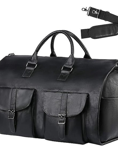 Load image into Gallery viewer, Versatile Carry-On Garment Bag: Large Duffel Bag for Travel, Weekend Getaways, and Flights with Shoe Pouch for Men and Women
