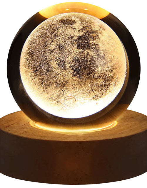 Load image into Gallery viewer, Galaxy Crystal Ball Lamp - 3D Planet and Moon USB LED Night Light for Romantic Occasions
