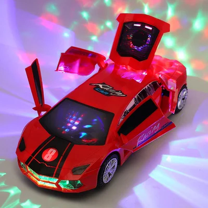 Electric Dancing Deformation Police Car Toy - A Perfect Gift for Kids Aged 18 and Up