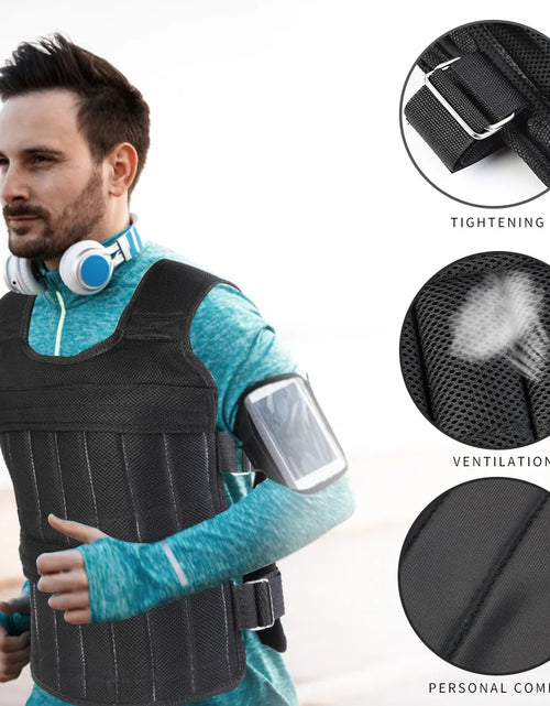 Load image into Gallery viewer, Padded Shoulder Straps Adjustable Weight Vest for Comfort
