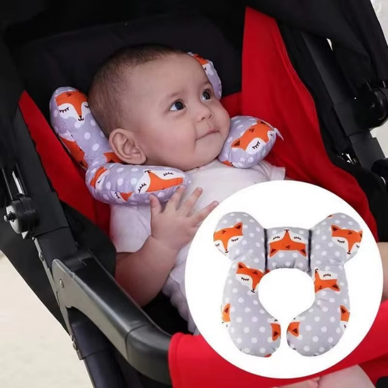 Upgraded Travel Pillow for Infants Aged 1-6, Designed for Head and Neck Support in Car Seats and Strollers